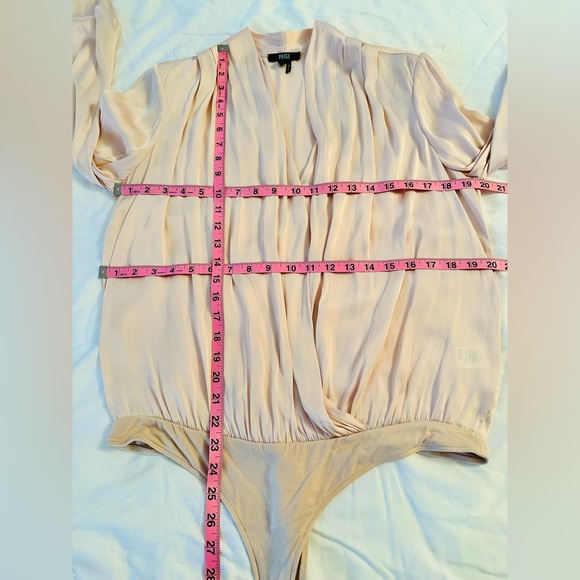 PAIGE Sevilla Bodysuit in Cream Tan - Size L - Picture 5 of 13